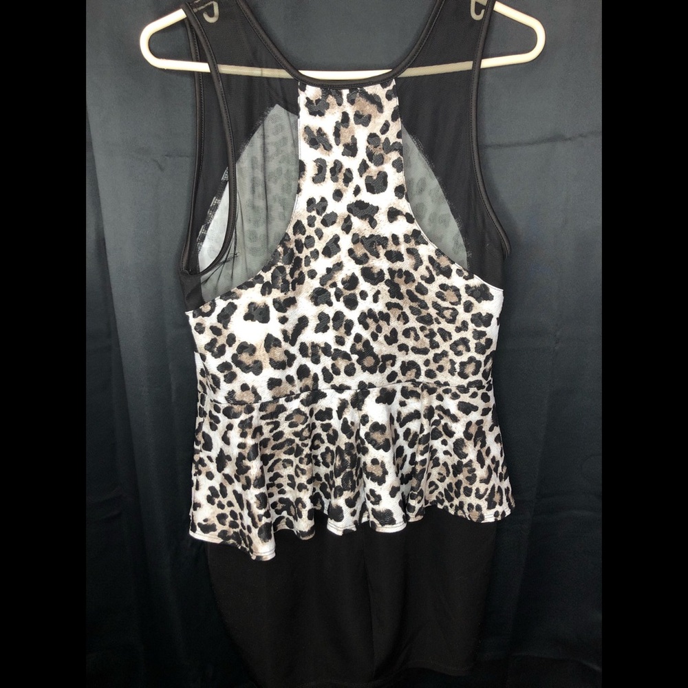 Plus size cheetah dress